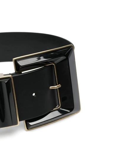 Etro leather square-buckle belt outlook