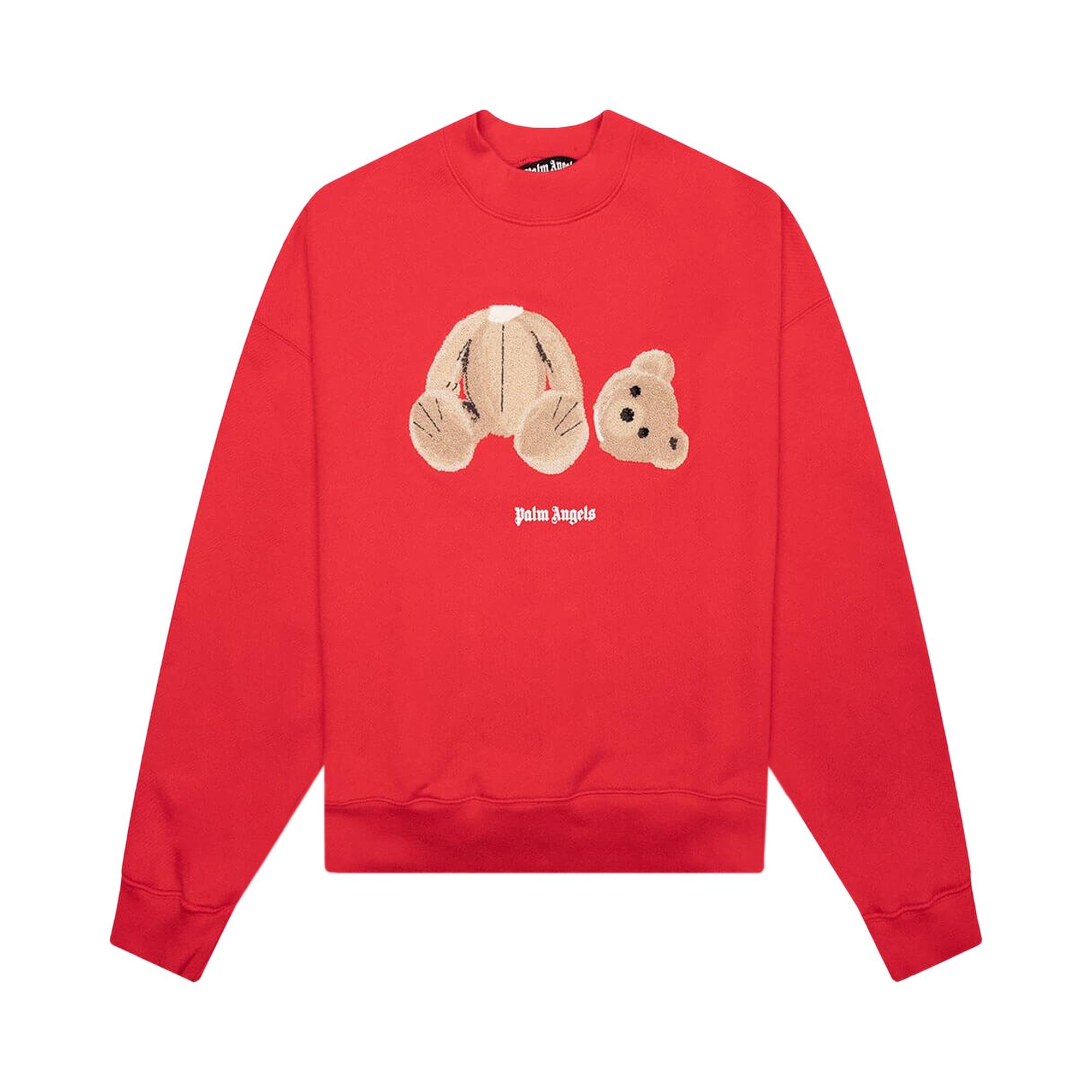 Palm Angels Bear Crew 'Red/Brown' - 1