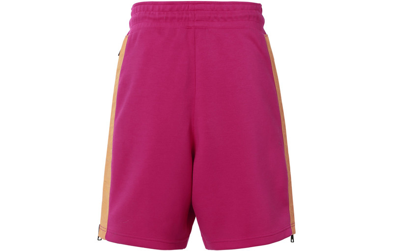 Jordan Men's Air Jordan Side Zipper Logo Label Lacing Straight Shorts Pink CZ4823-615 outlook