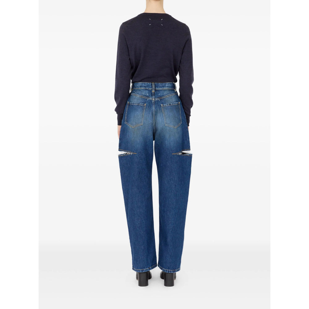 Maison Margiela Blue Denim - Tapered Jeans Women - 2
