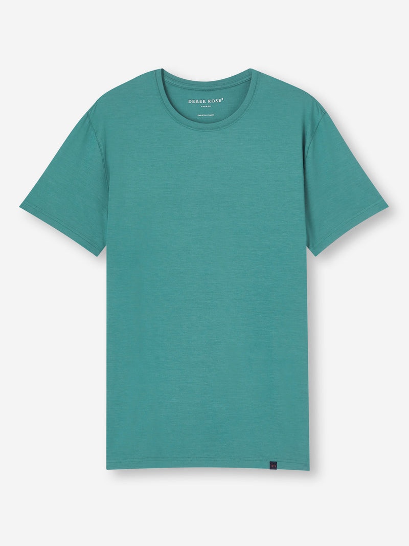 Men's T-Shirt Basel Micro Modal Stretch Teal - 1