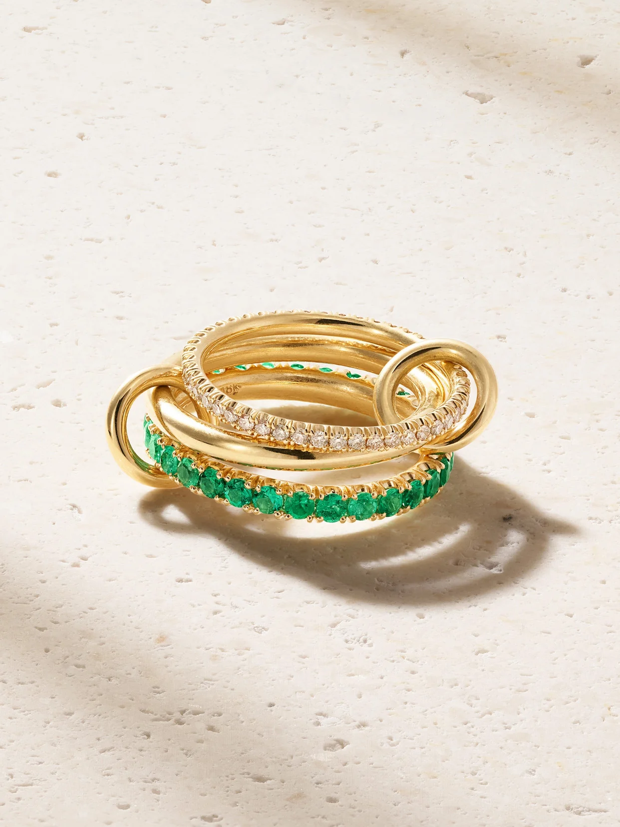 Norah 18-karat Gold, Emerald And Diamond Ring - 1
