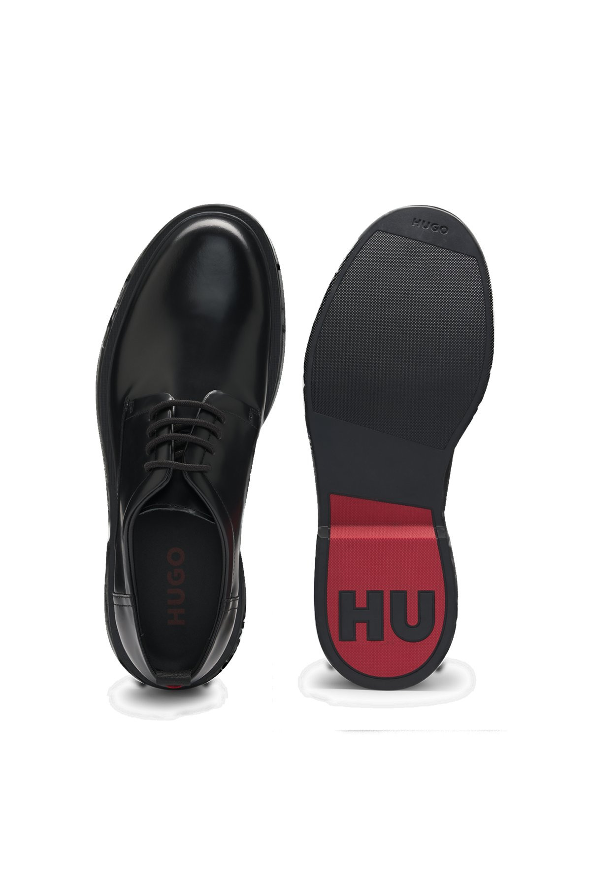 DERBY SHOES IN BRUSH-OFF LEATHER - 4
