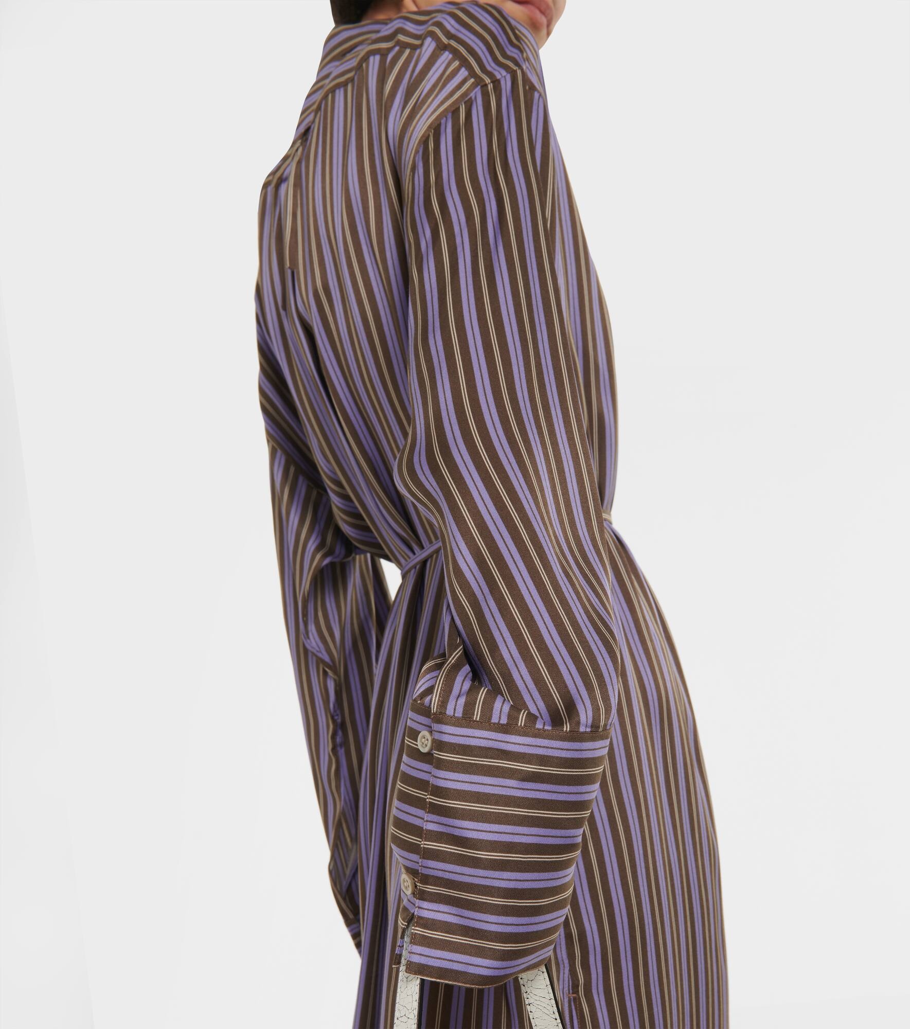 Delestina striped shirt dress - 5