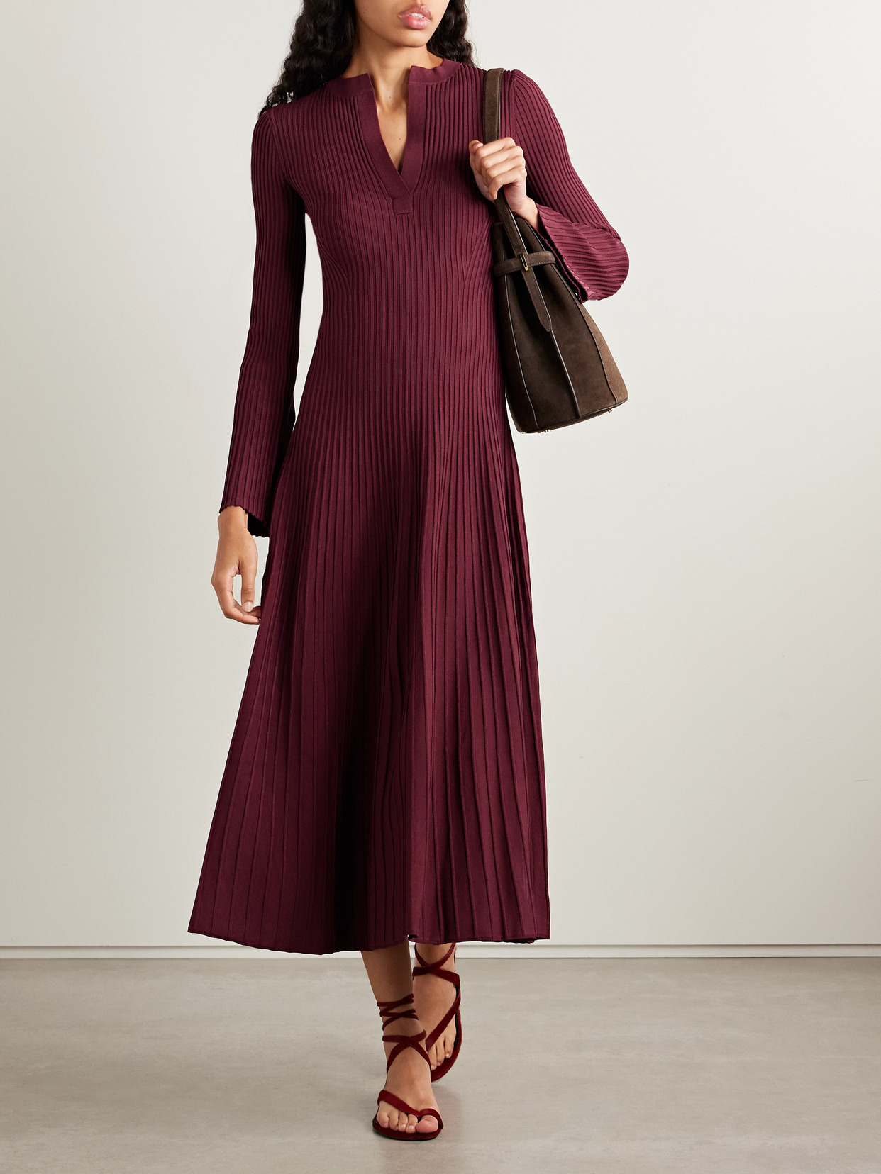 Genna Ribbed-knit Midi Dress - 2