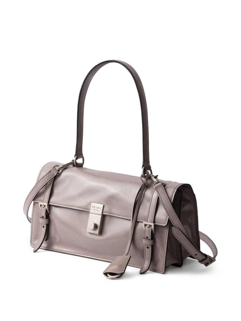medium leather shoulder bag - 3