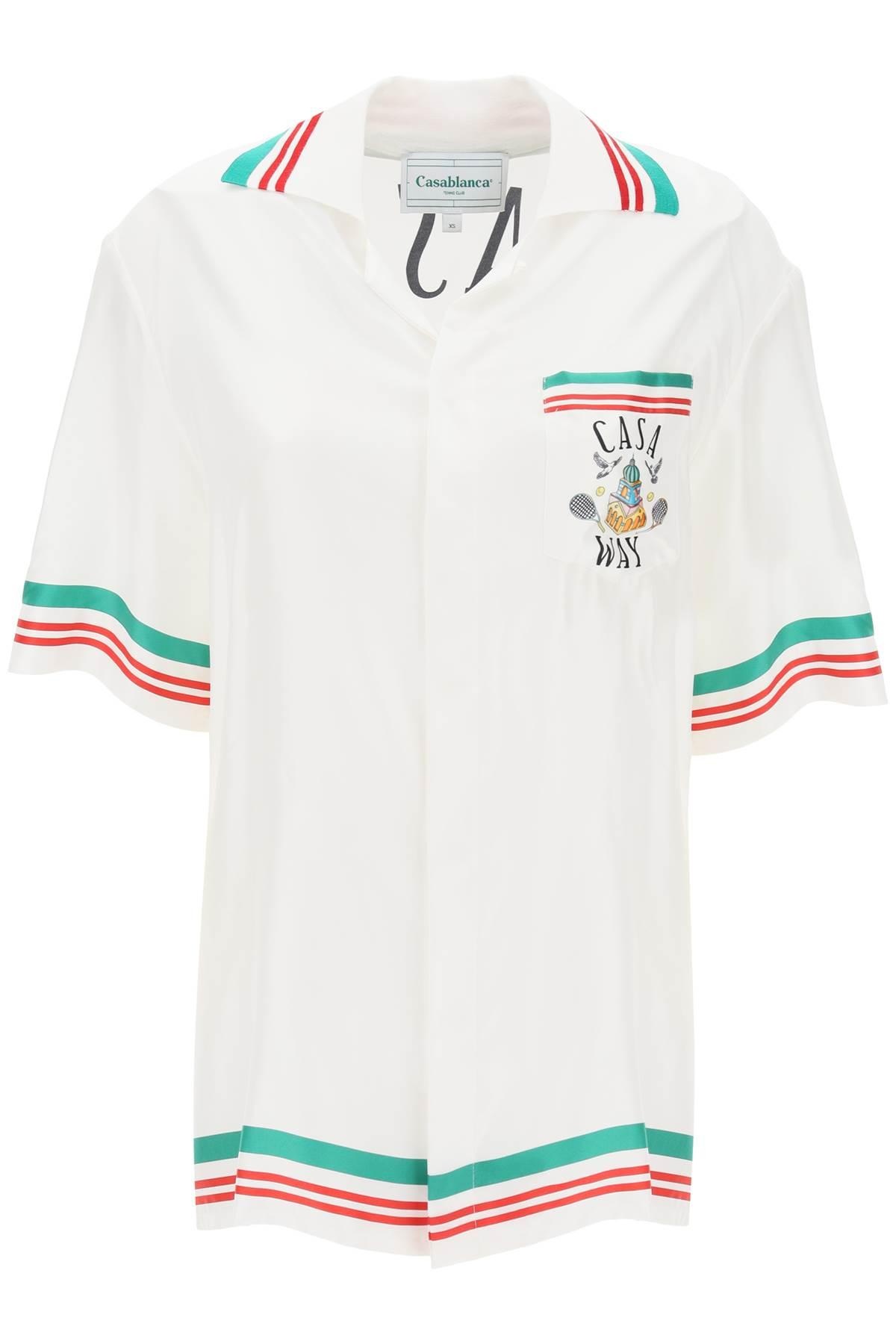 CASA WAY SILK BOWLING SHIRT - 1