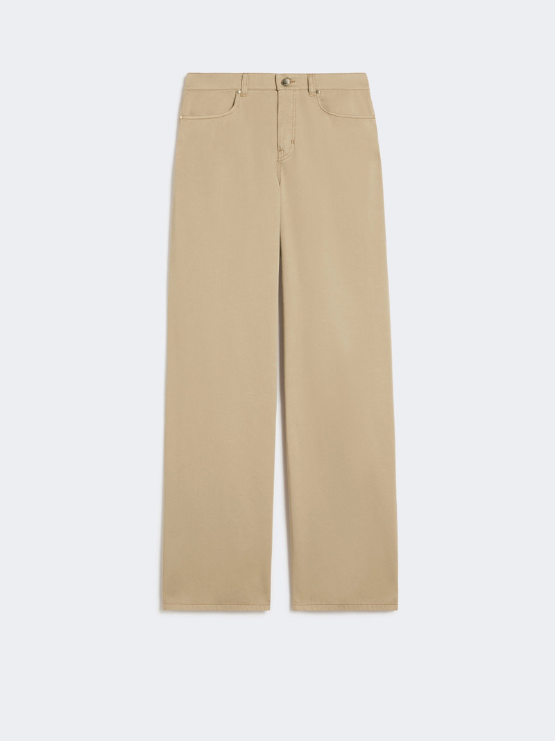 FATUO Cotton satin baggy trousers - COLONIAL 1