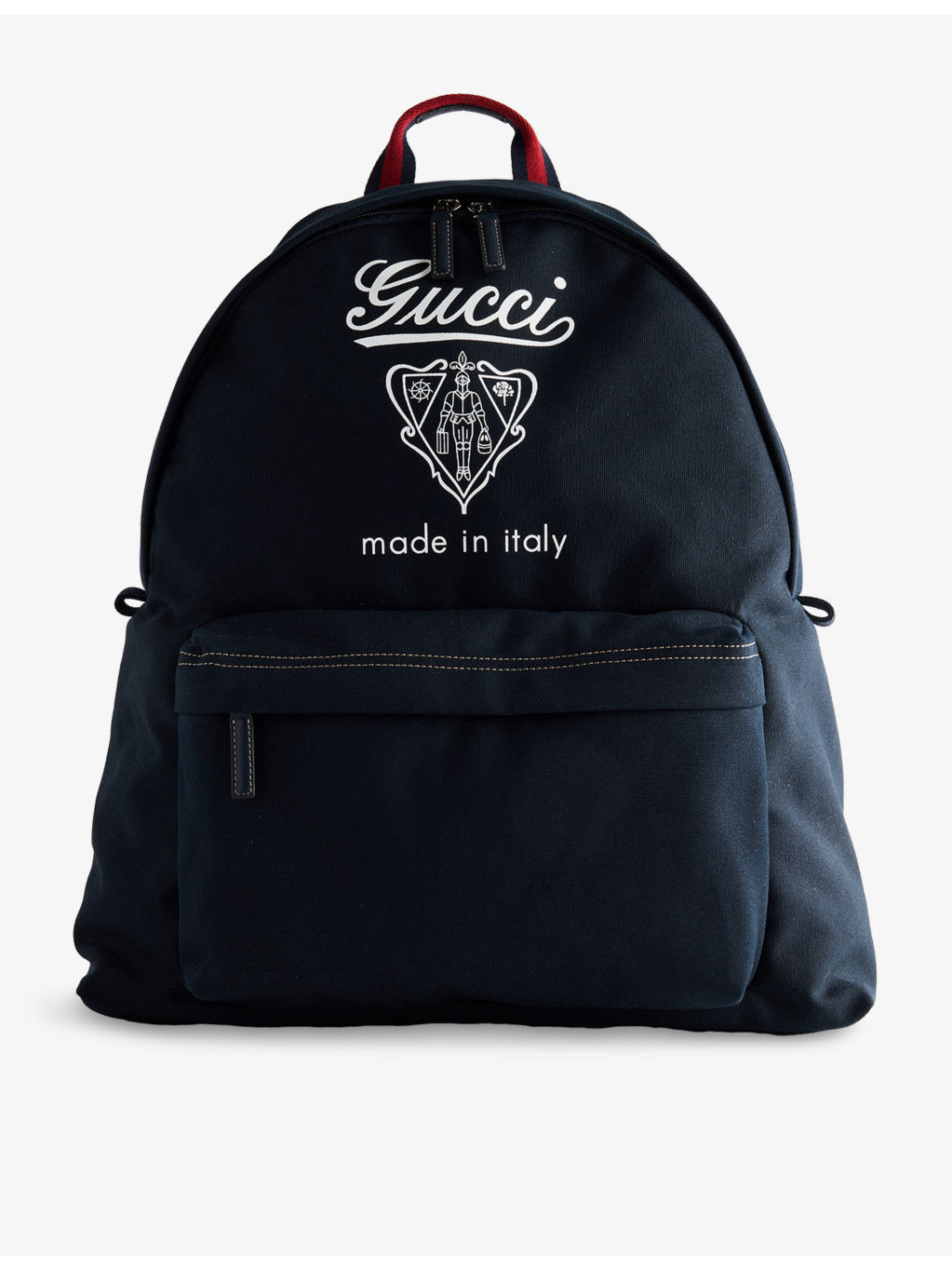 Printed Medium Canvas Backpack - 1