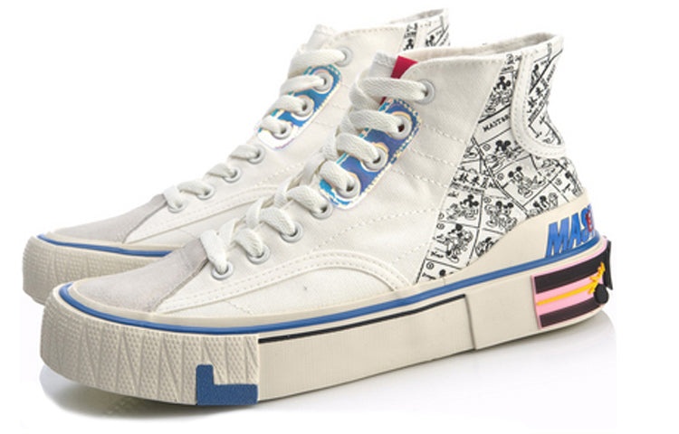 (WMNS) Li-Ning Superwave Canvas Hi 'White Grey' AGCQ202-2 - 3