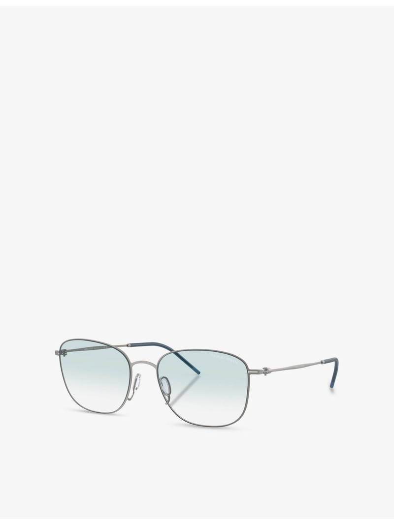 GIORGIO ARMANI AR6168 Pillow-Frame Metal Sunglasses outlook