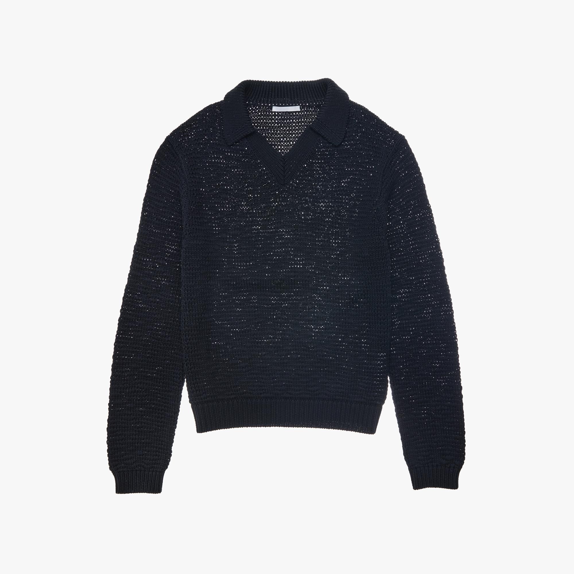 COTTON POLO SWEATER - 1