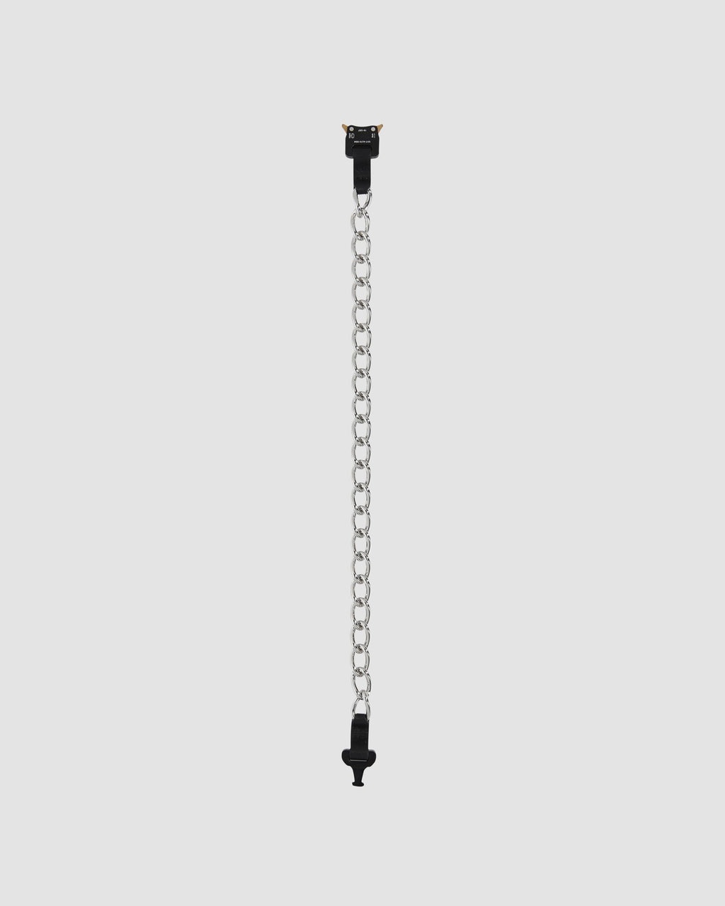 CHAIN NECKLACE W LEATHER DETAILS - 2