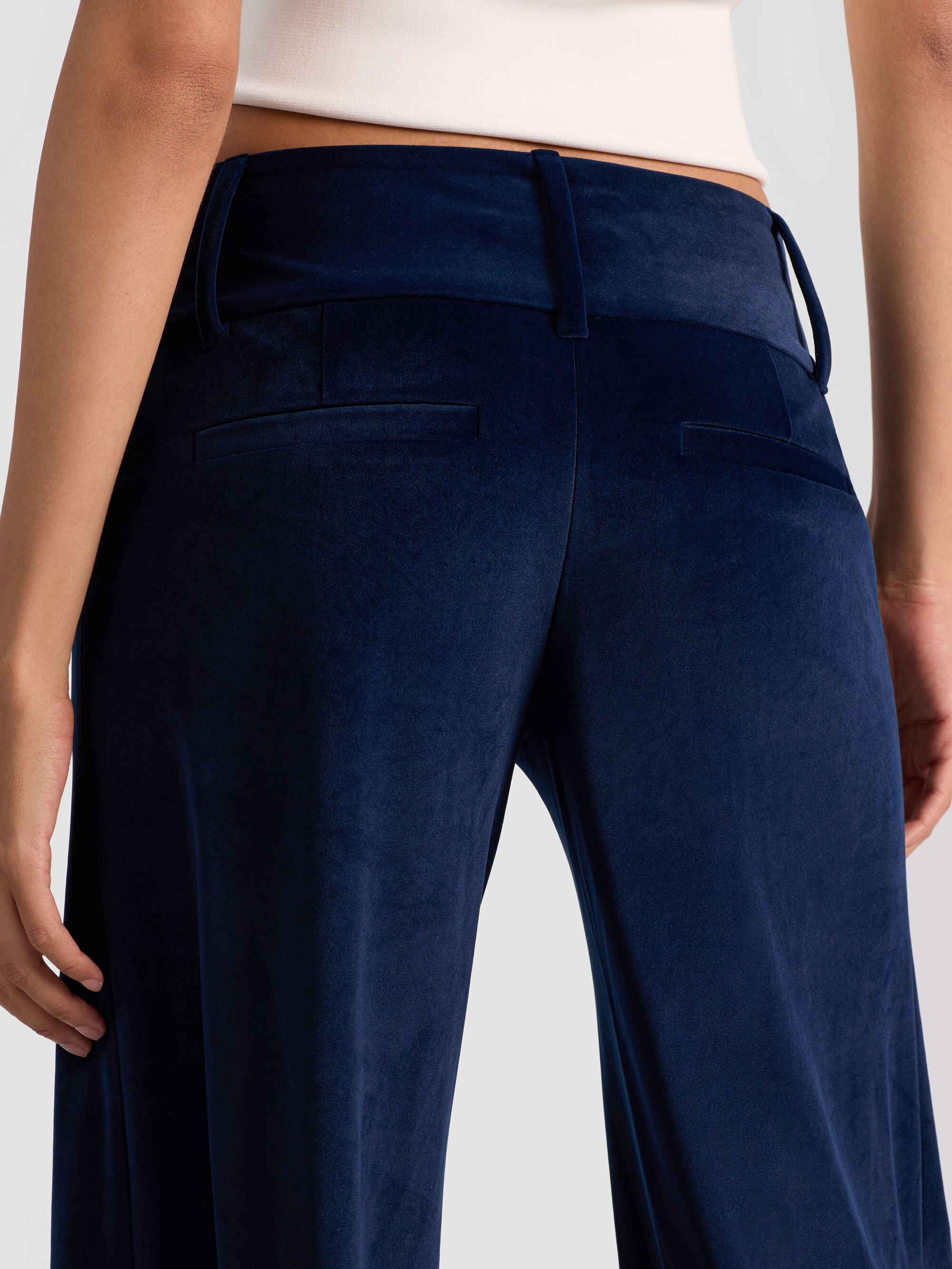OLIVIA VELVET WIDE LEG PANT - 5