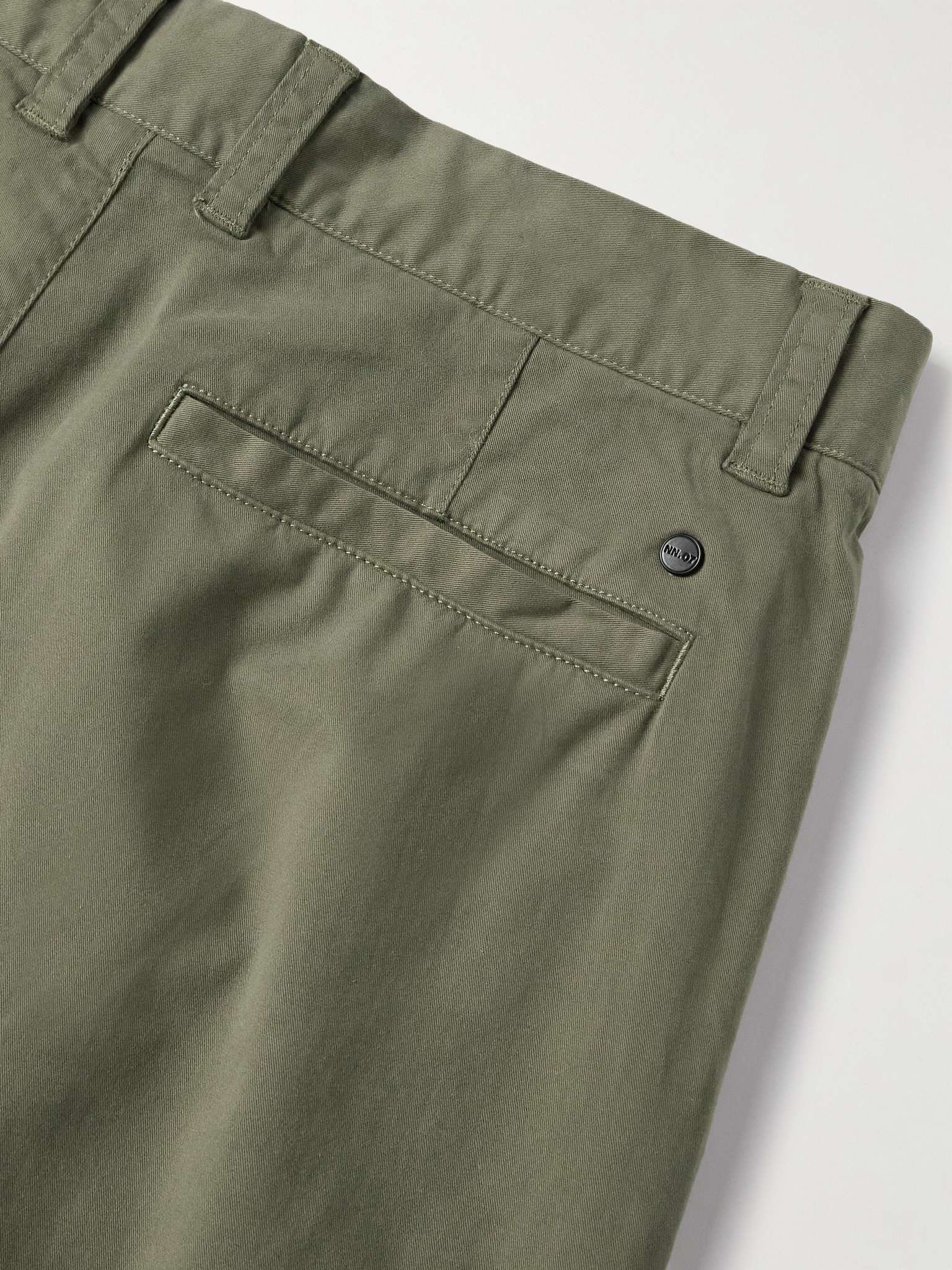 Crown 1090 Straight-Leg Brushed Organic Cotton-Blend Twill Shorts - 5