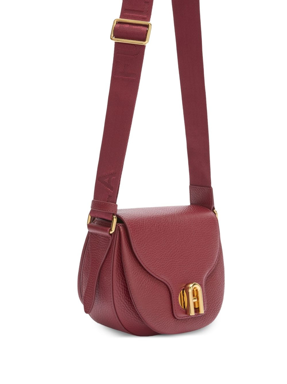 Lotus curved-flap cross body bag - 4