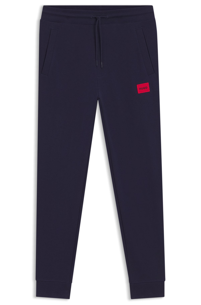 COTTON-TERRY TRACKSUIT BOTTOMS WITH LOGO LABEL 1