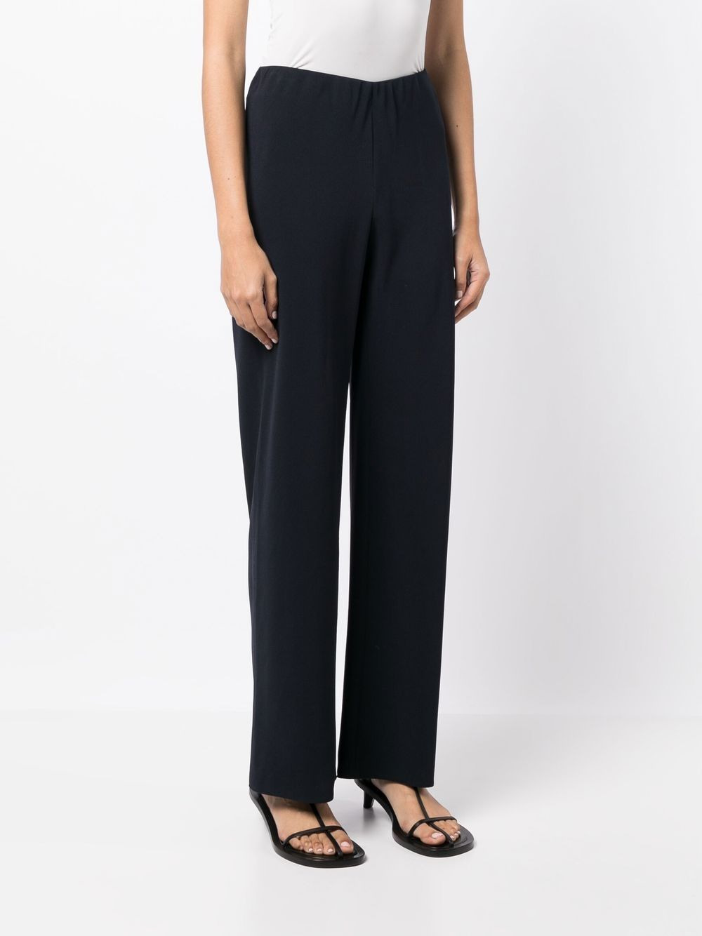 elasticated high-waisted trousers - 3