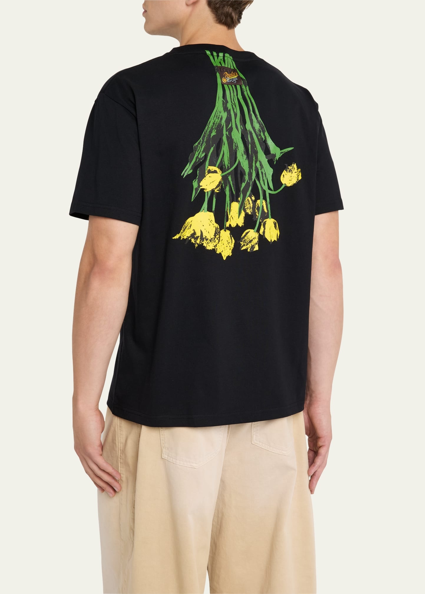 Men's Jersey Flower Print Graphic T-Shirt - 3