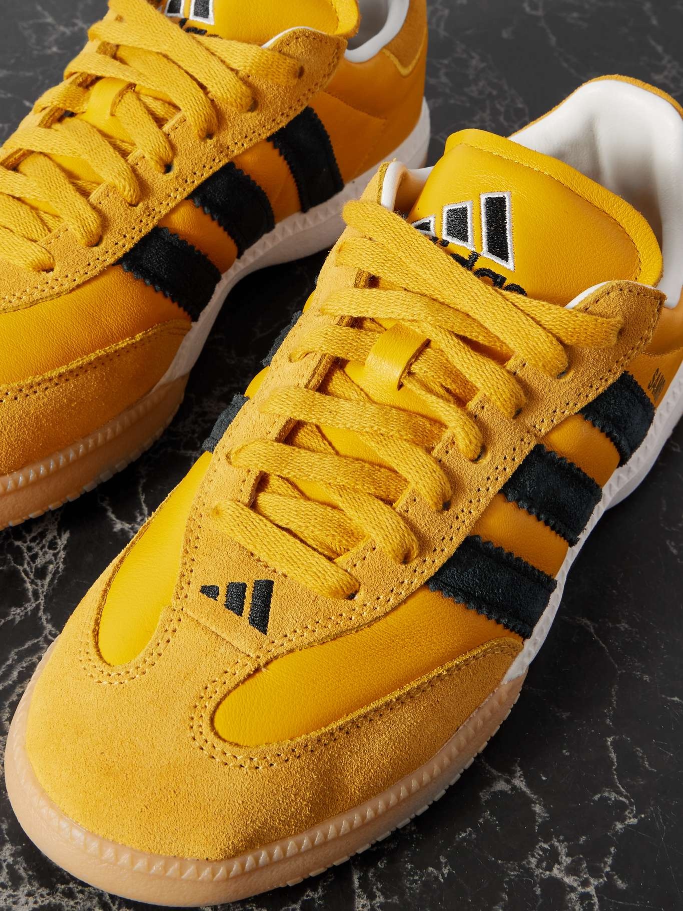 adidas Originals Samba MN suede-trimmed leather sneakers