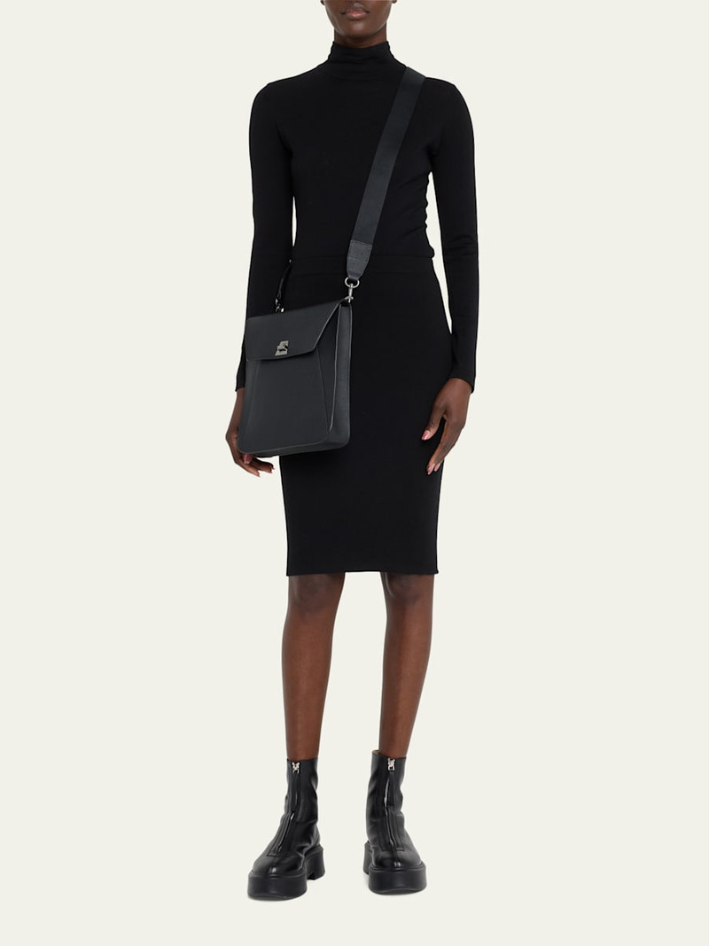 Anouk Medium Flap Leather Messenger Bag 5