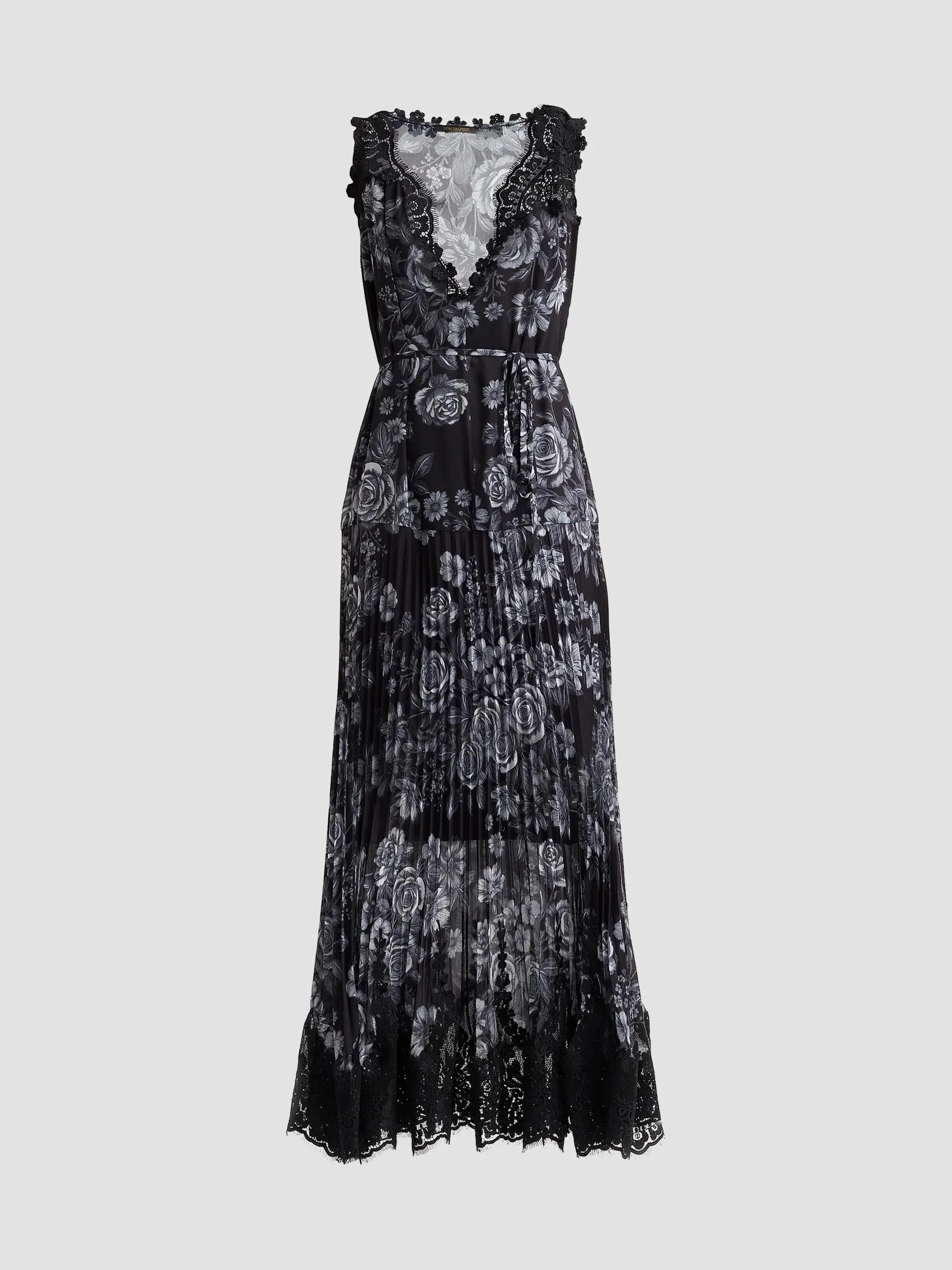 Women's Liora Floral Midi Dress - Black Multi - 1
