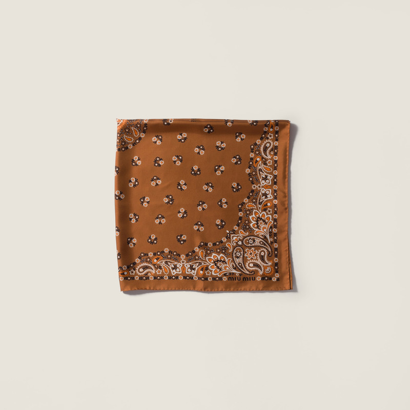 Printed silk scarf 1