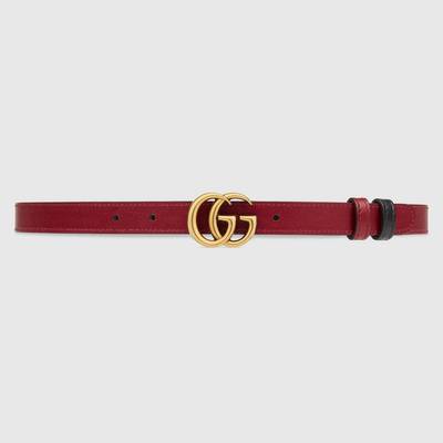GUCCI GG Marmont reversible thin belt outlook