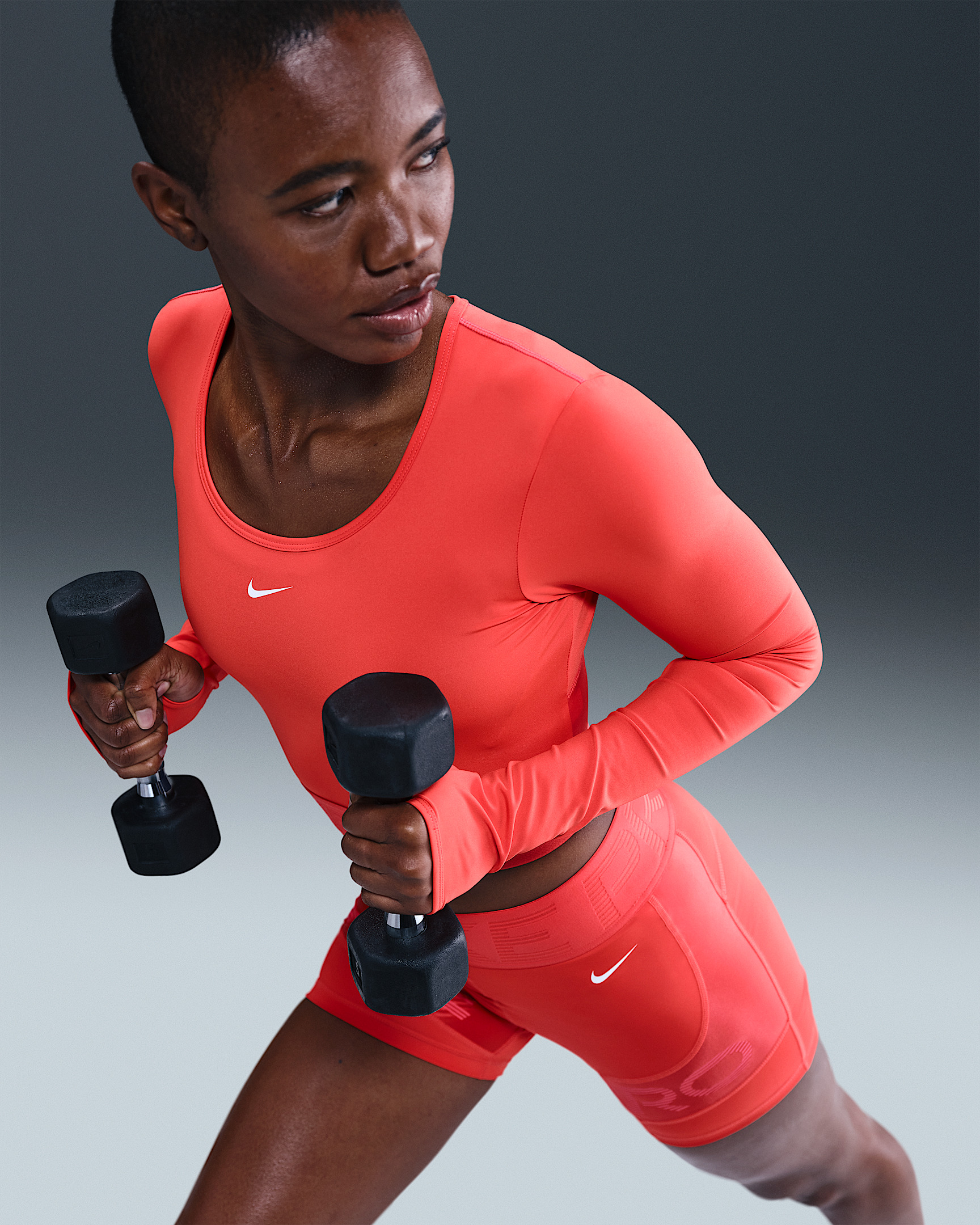 Nike Pro Women's Dri-FIT Cropped Long-Sleeve Top - 3