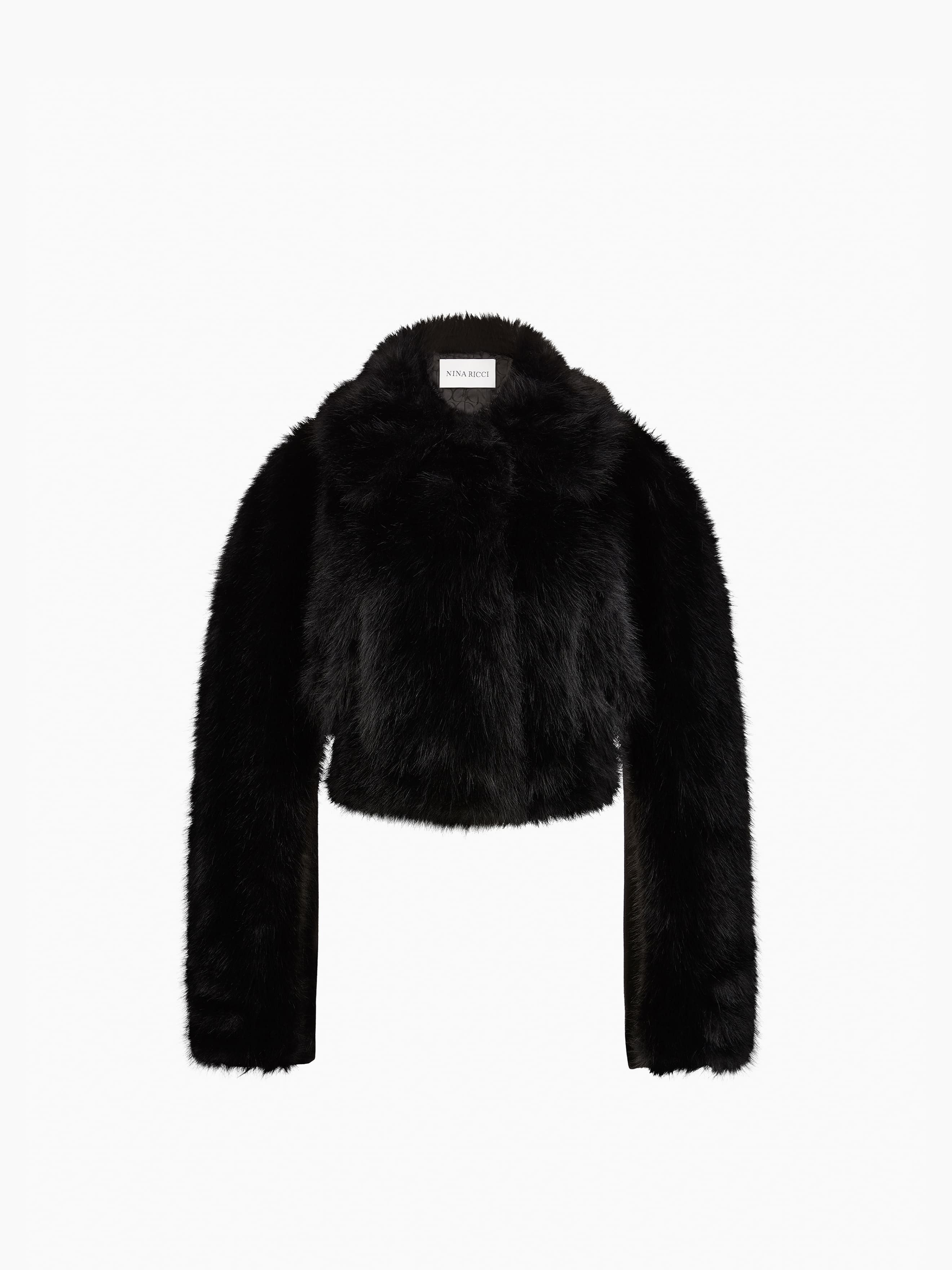 Boxy Faux Fur Coat - 5