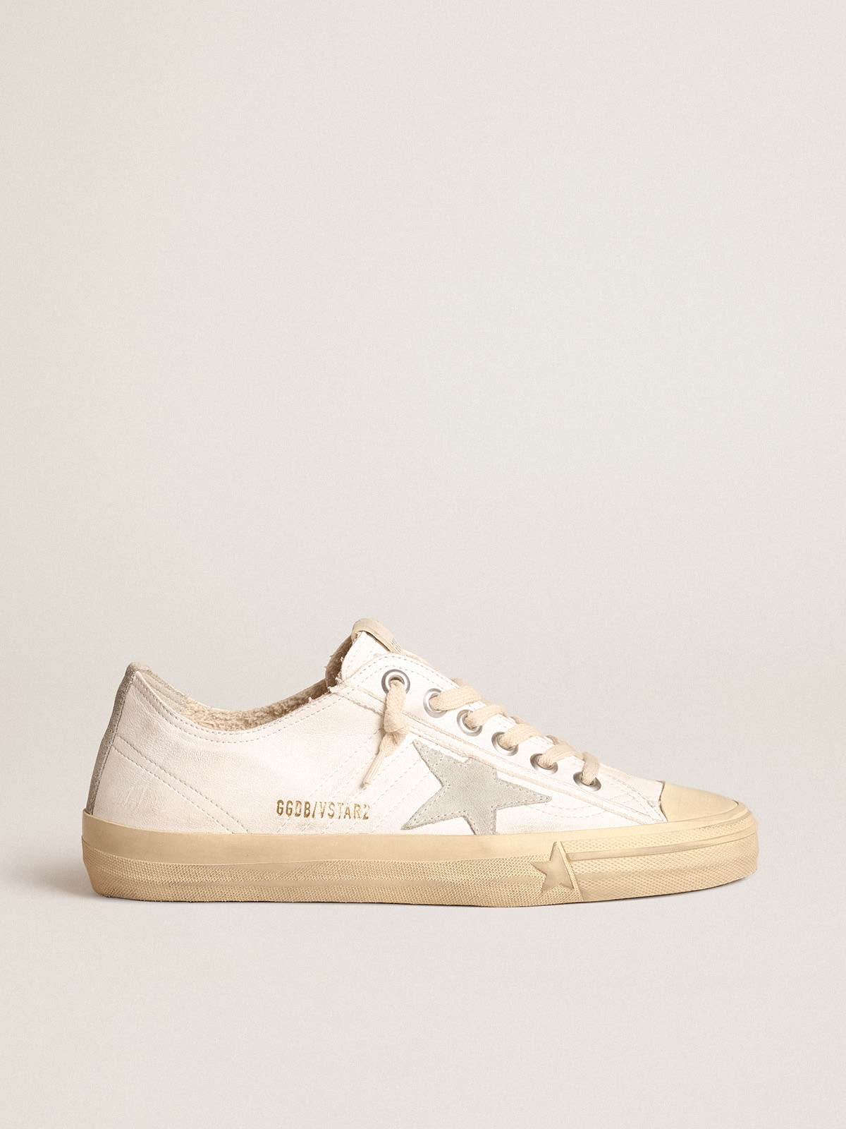 V-Star in nappa leather with ice-gray suede star and heel tab - 1