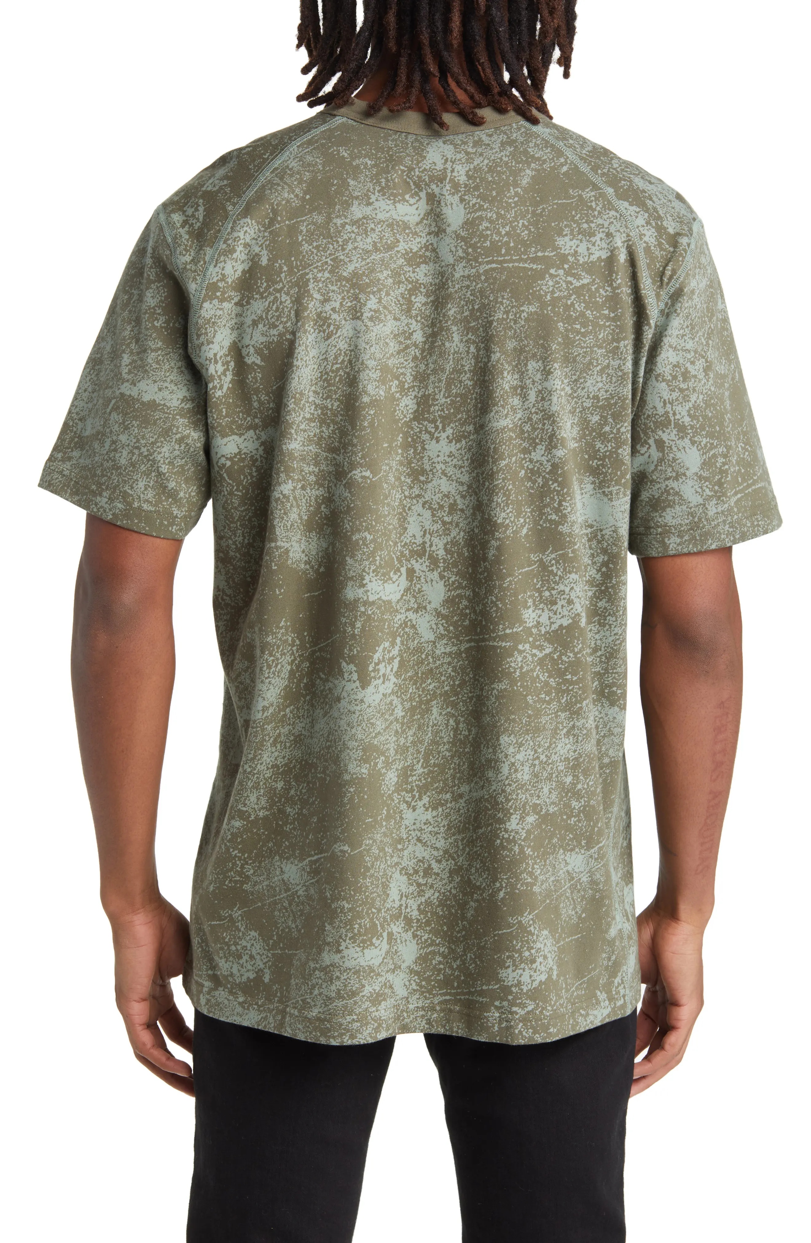 Camo Print Cotton T-Shirt - 2