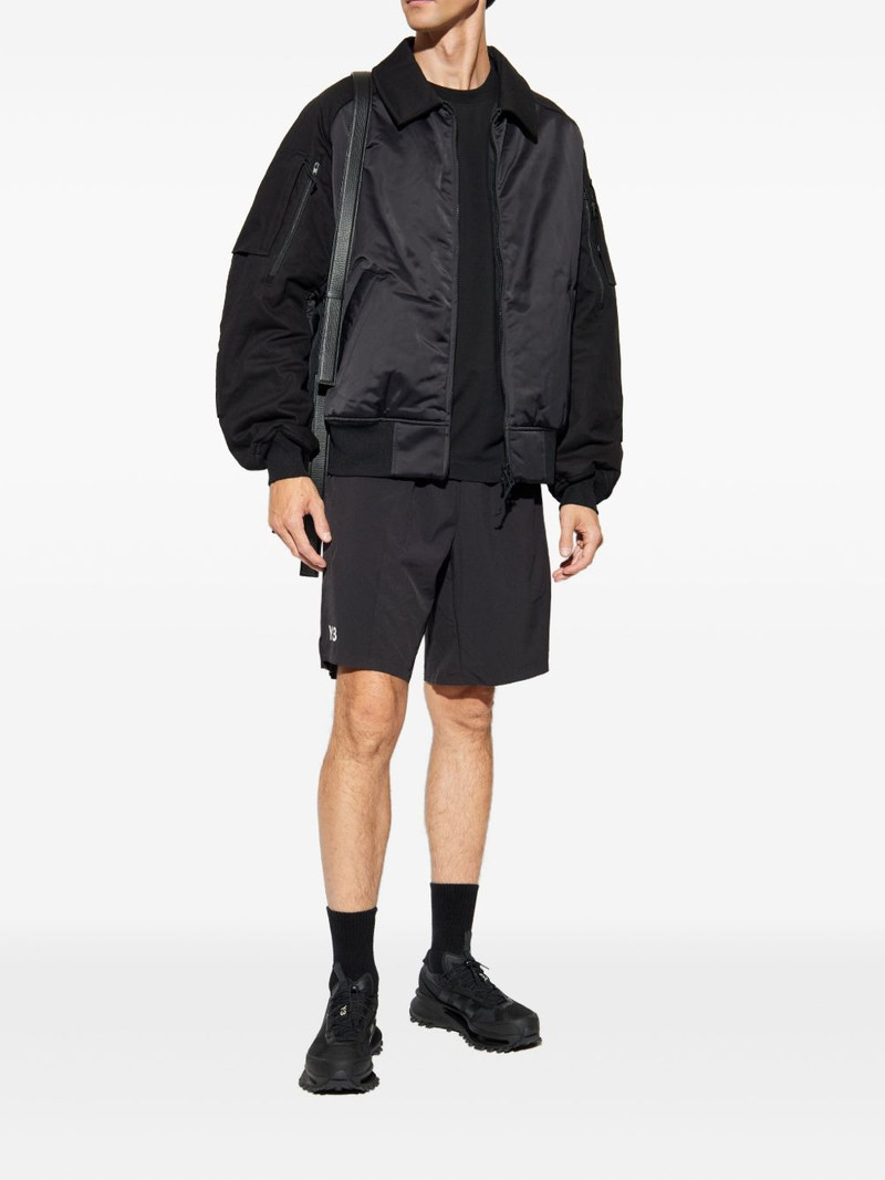 Y-3 contrast-panel bomber jacket outlook