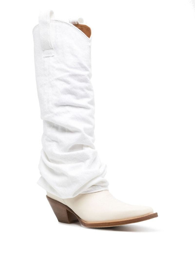 R13 sleeve detail cowboy boots outlook