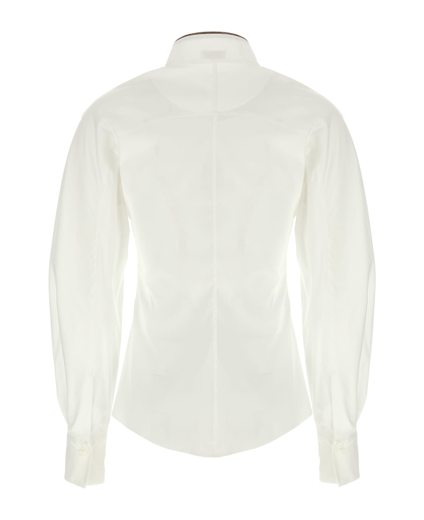 'shiny Collar Detail' Shirt - 2