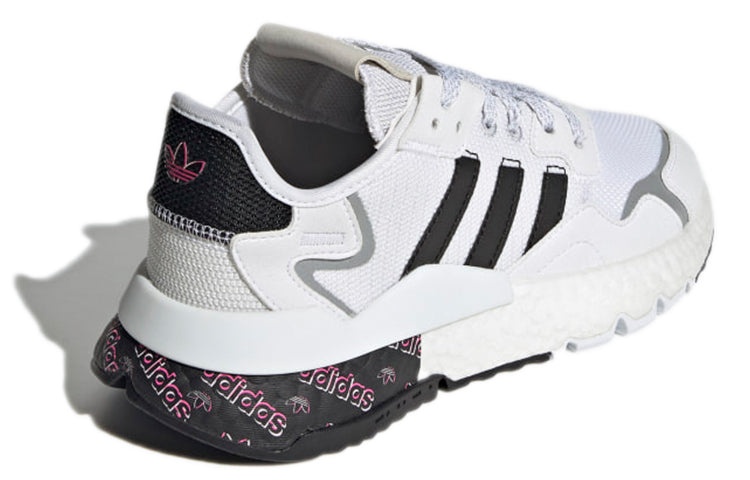 (WMNS) adidas Originals Nite Jogger 'White Black Gray' H01735 - 4