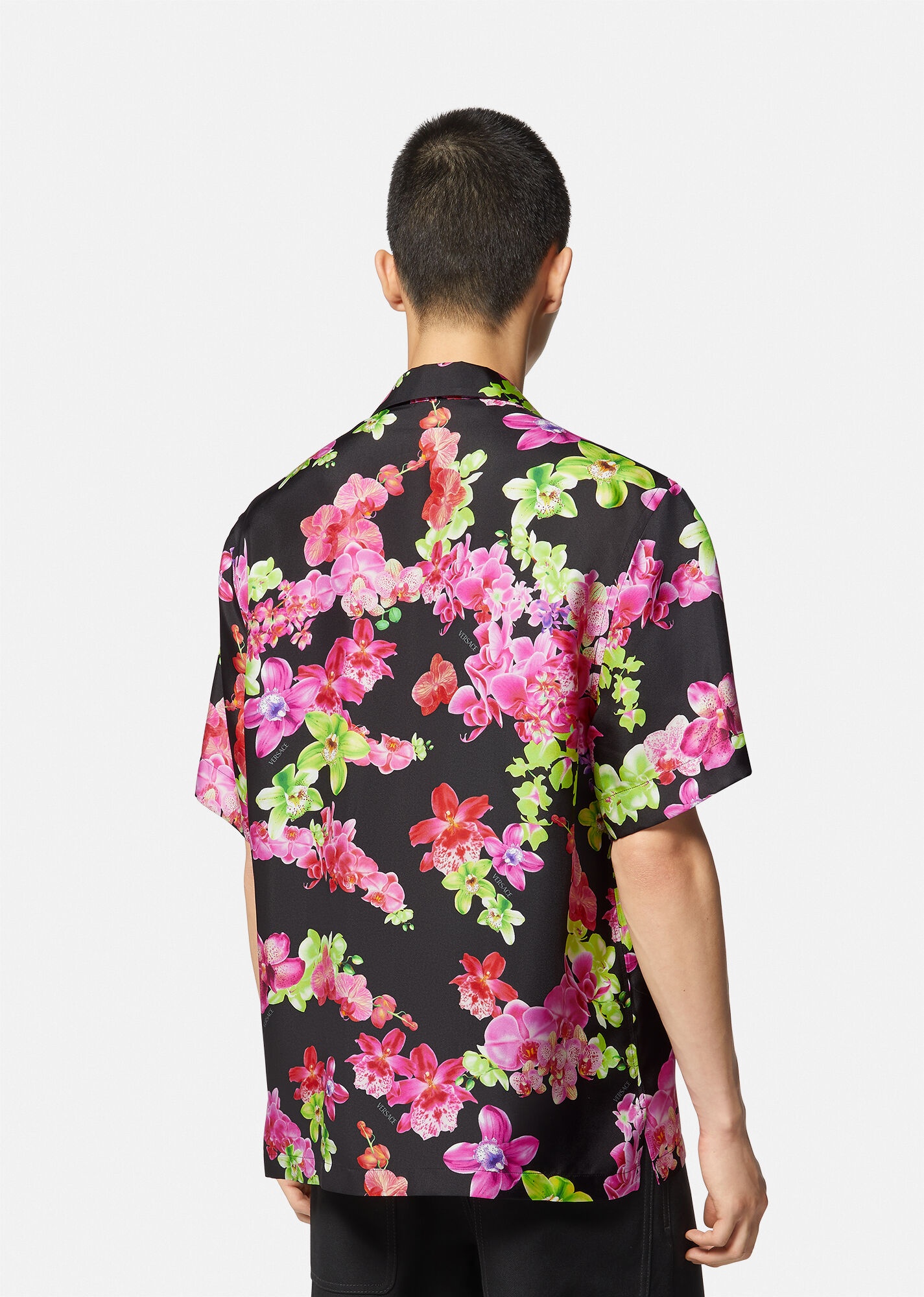 Versace Orchid Silk Shirt - 4