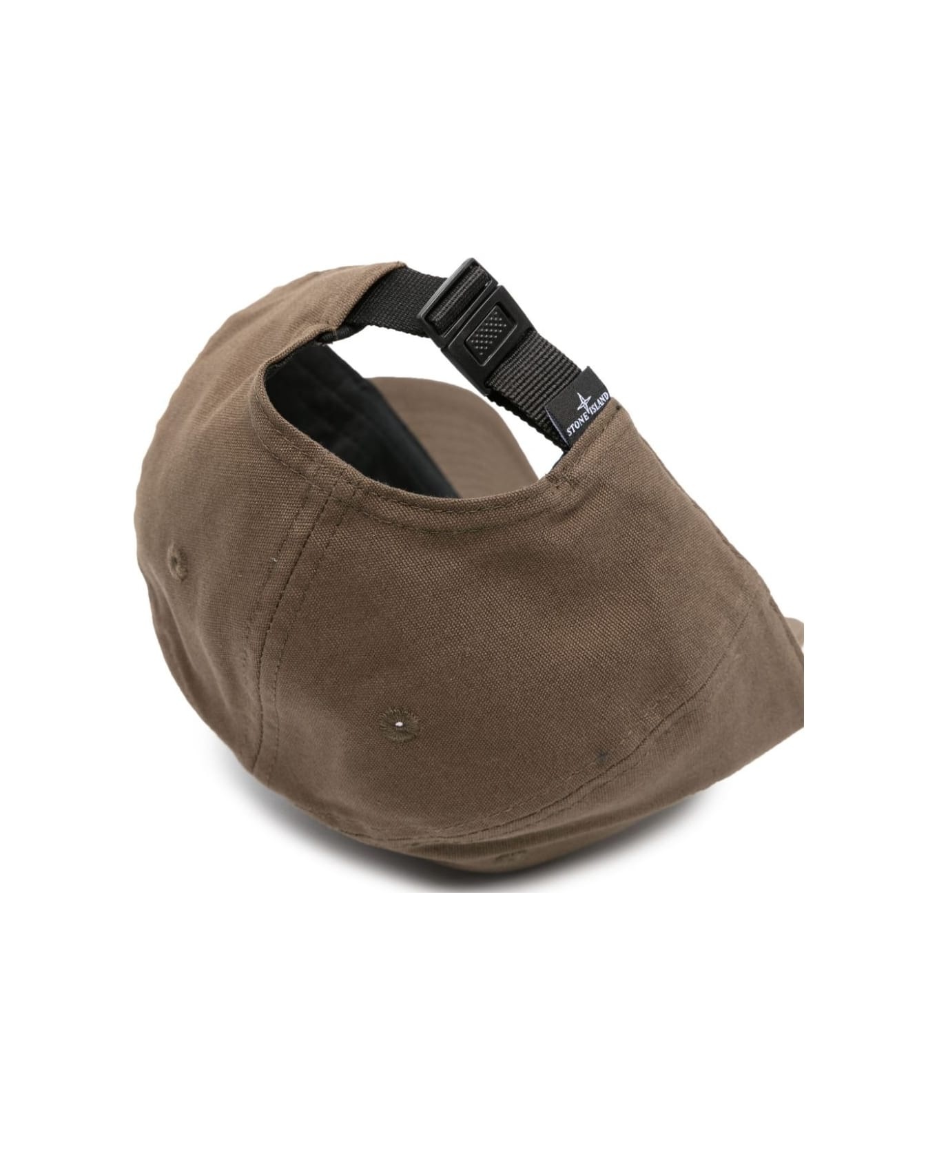 Military Green Baseball Hat With Embossed Print - 2