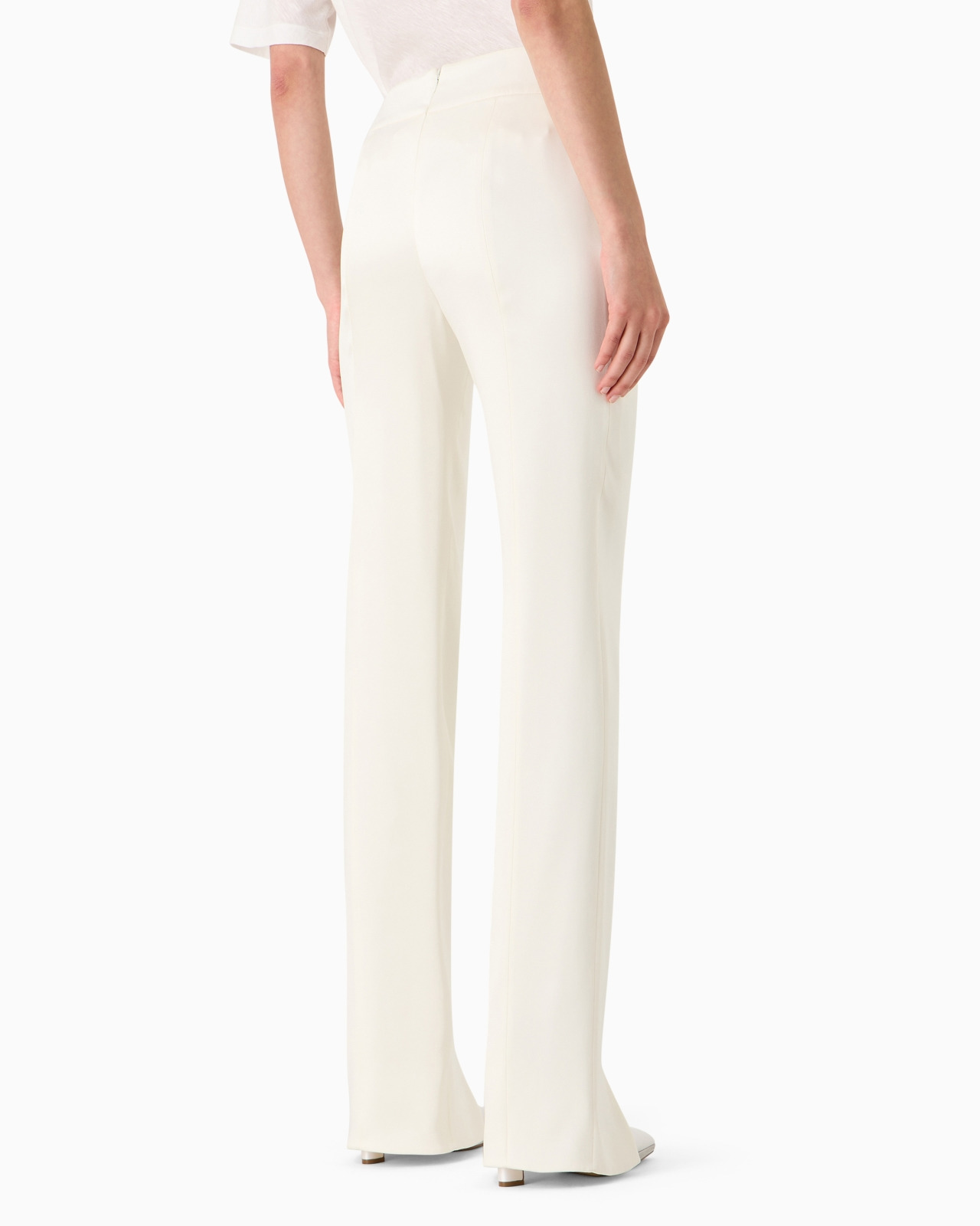 Double silk-satin trousers - 3