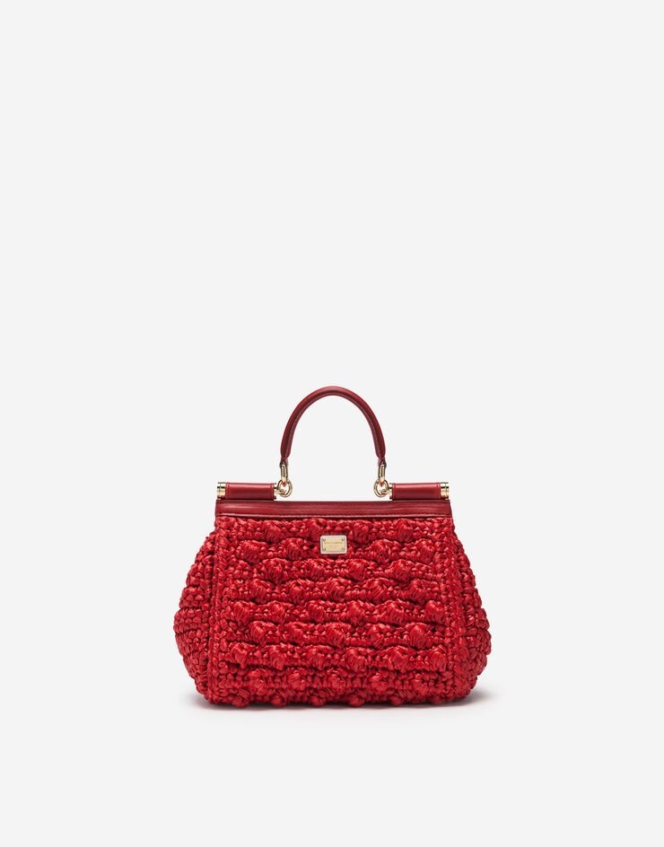 Small Sicily bag in raffia crochet - 3