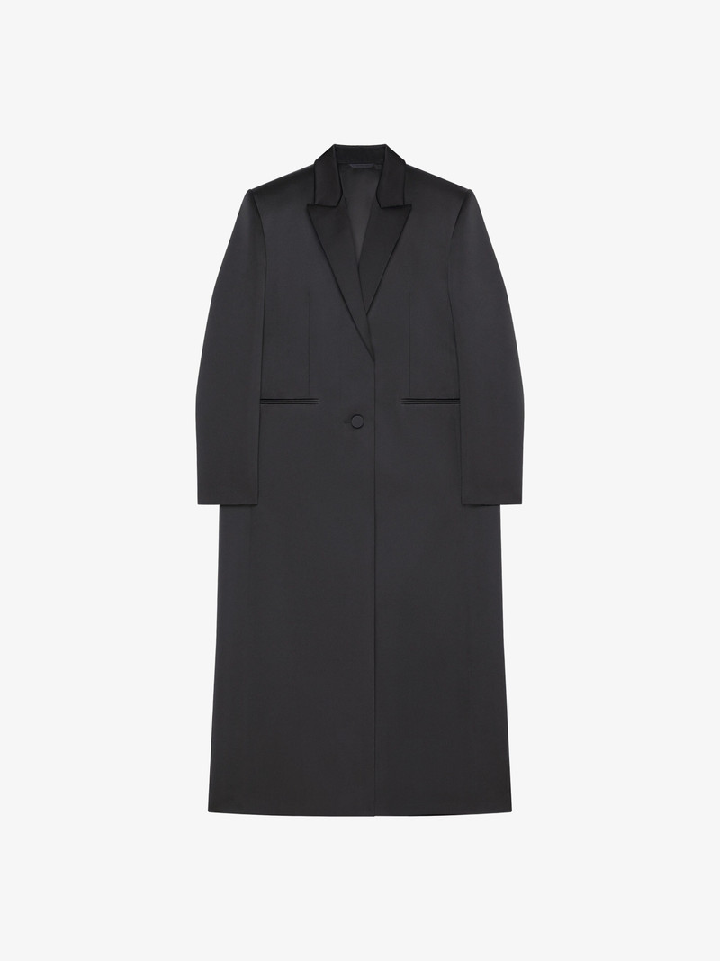 COAT IN SATIN WITH BELT 1