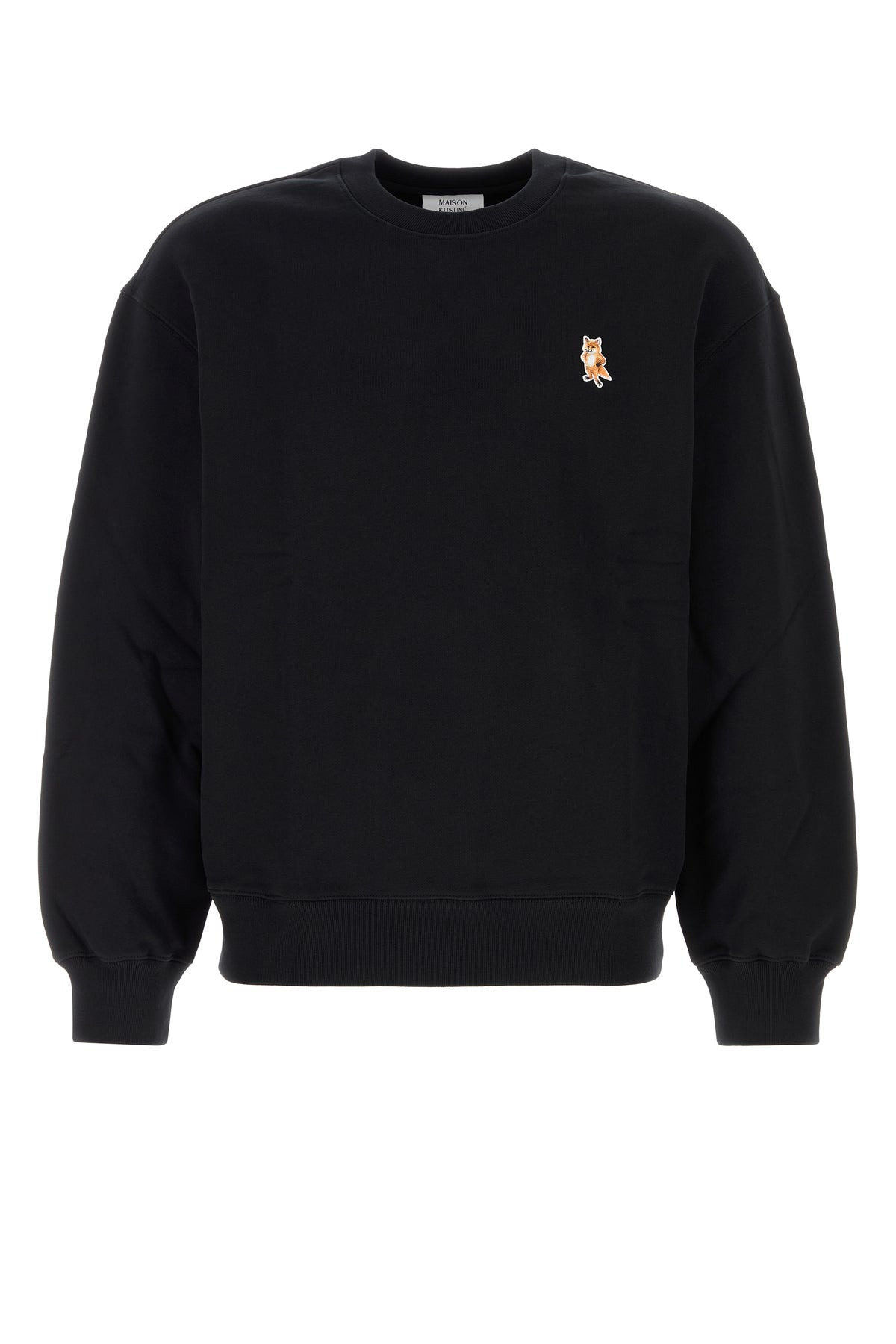Black cotton sweatshirt - 1