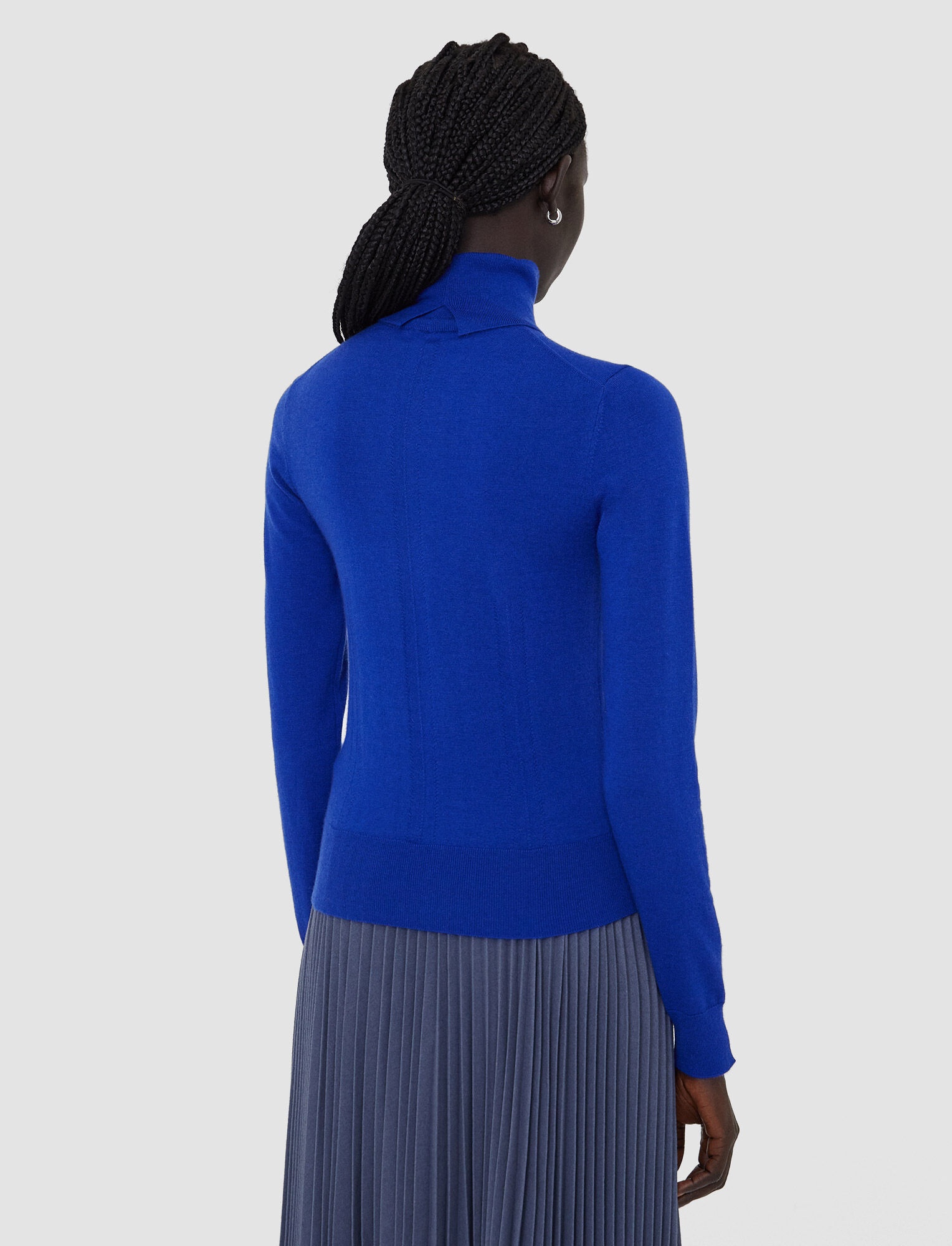 Cashmere Stretch High Neck Jumper - 3