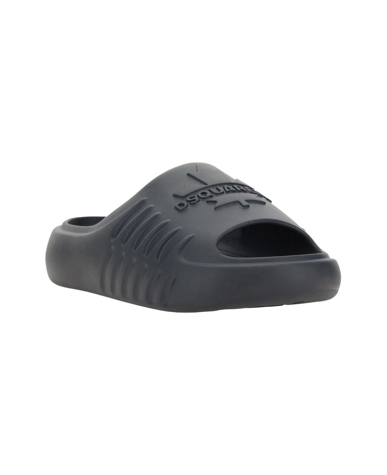 Logo Embossed Slip-on Slides - 2