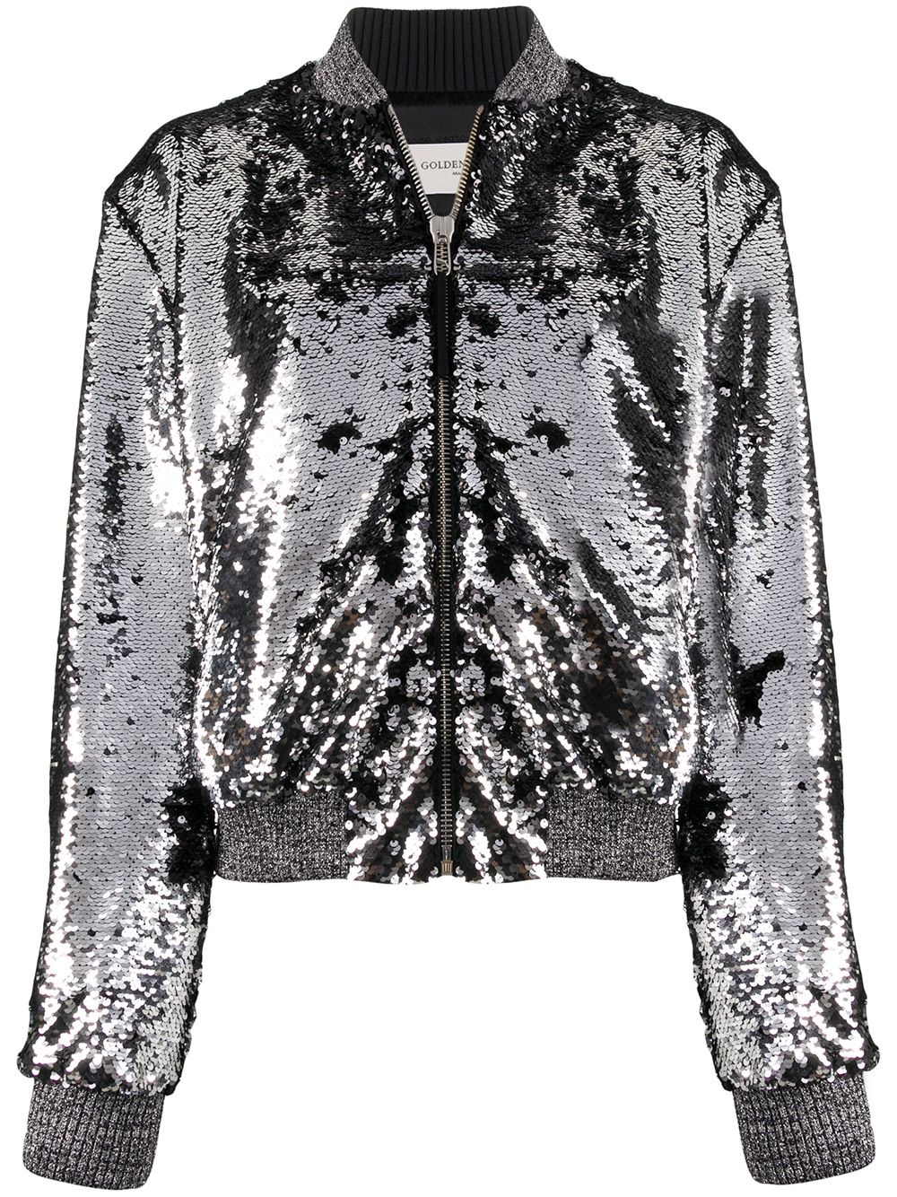 sequinned bomber jacket - 1