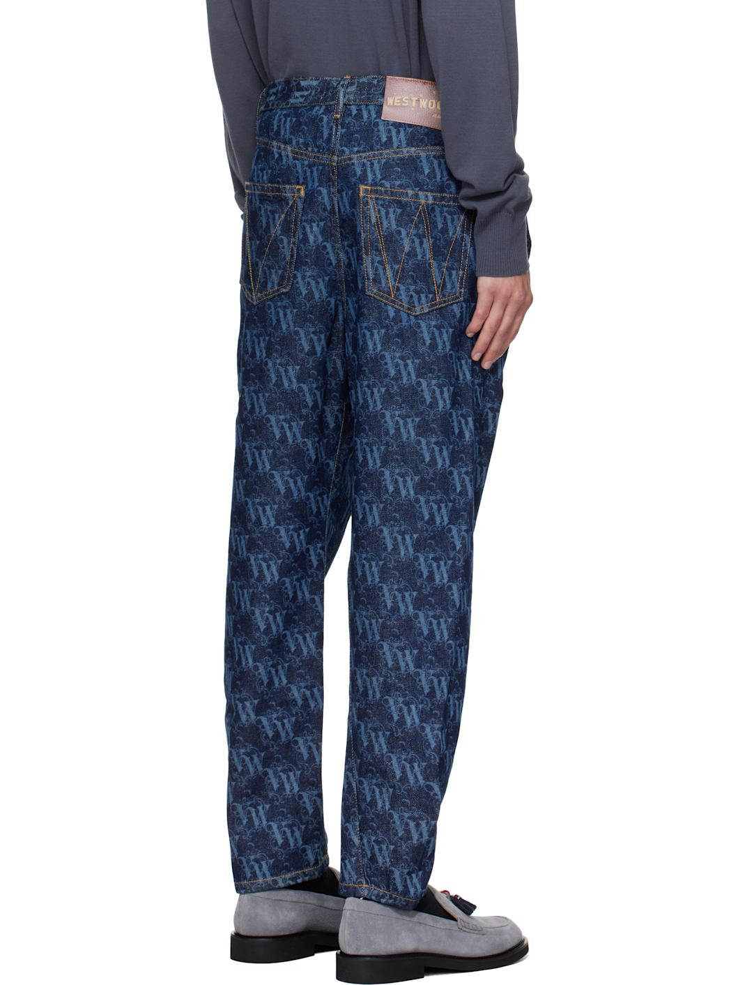 Blue Drunken Jeans - 3