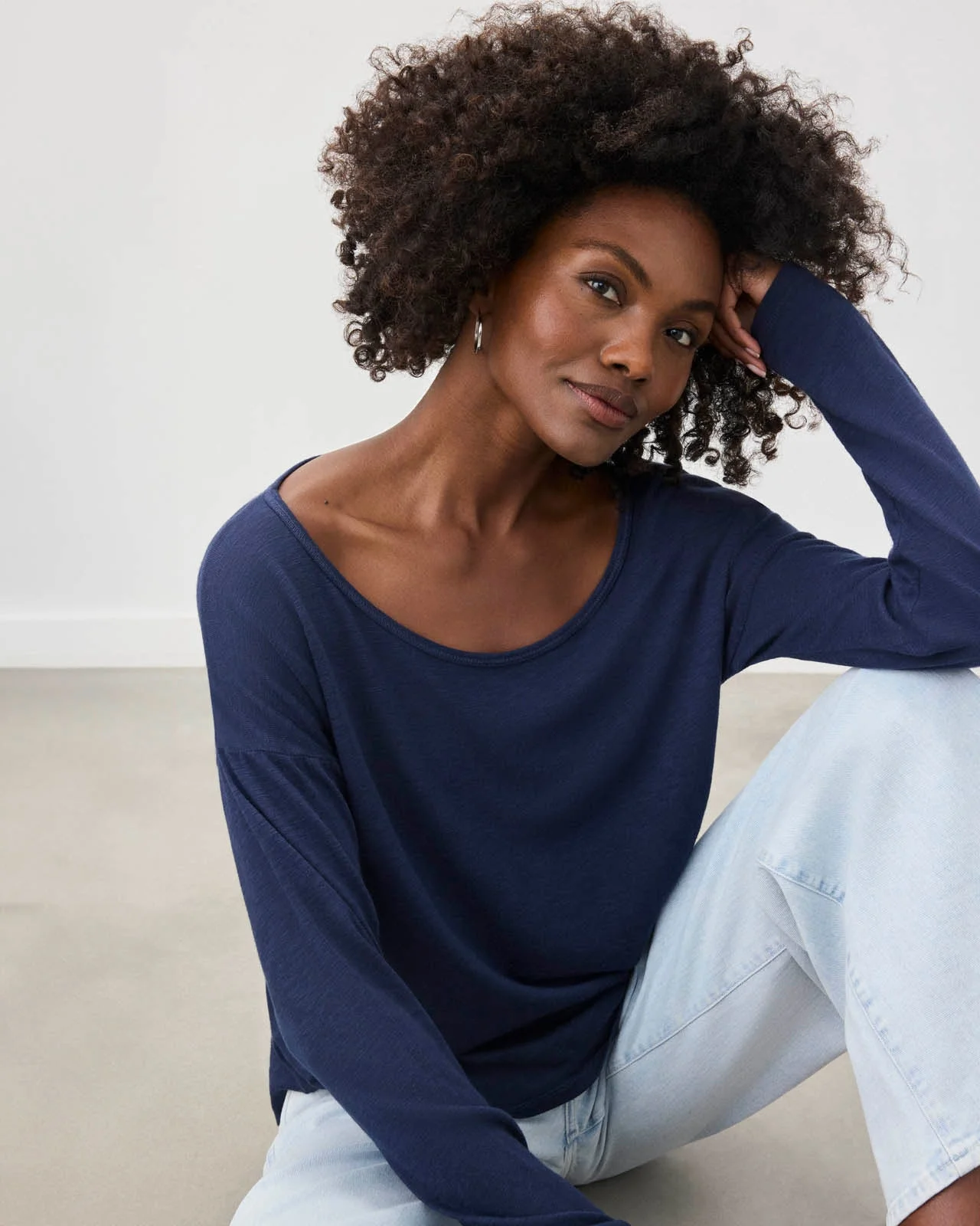 Zander Slub Long Sleeve Tee - 1