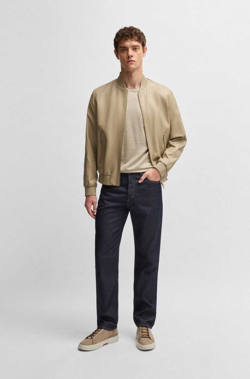 BOSS BOSS X ASTON MARTIN REGULAR-FIT JEANS WITH CARBON-FIBER YARN outlook