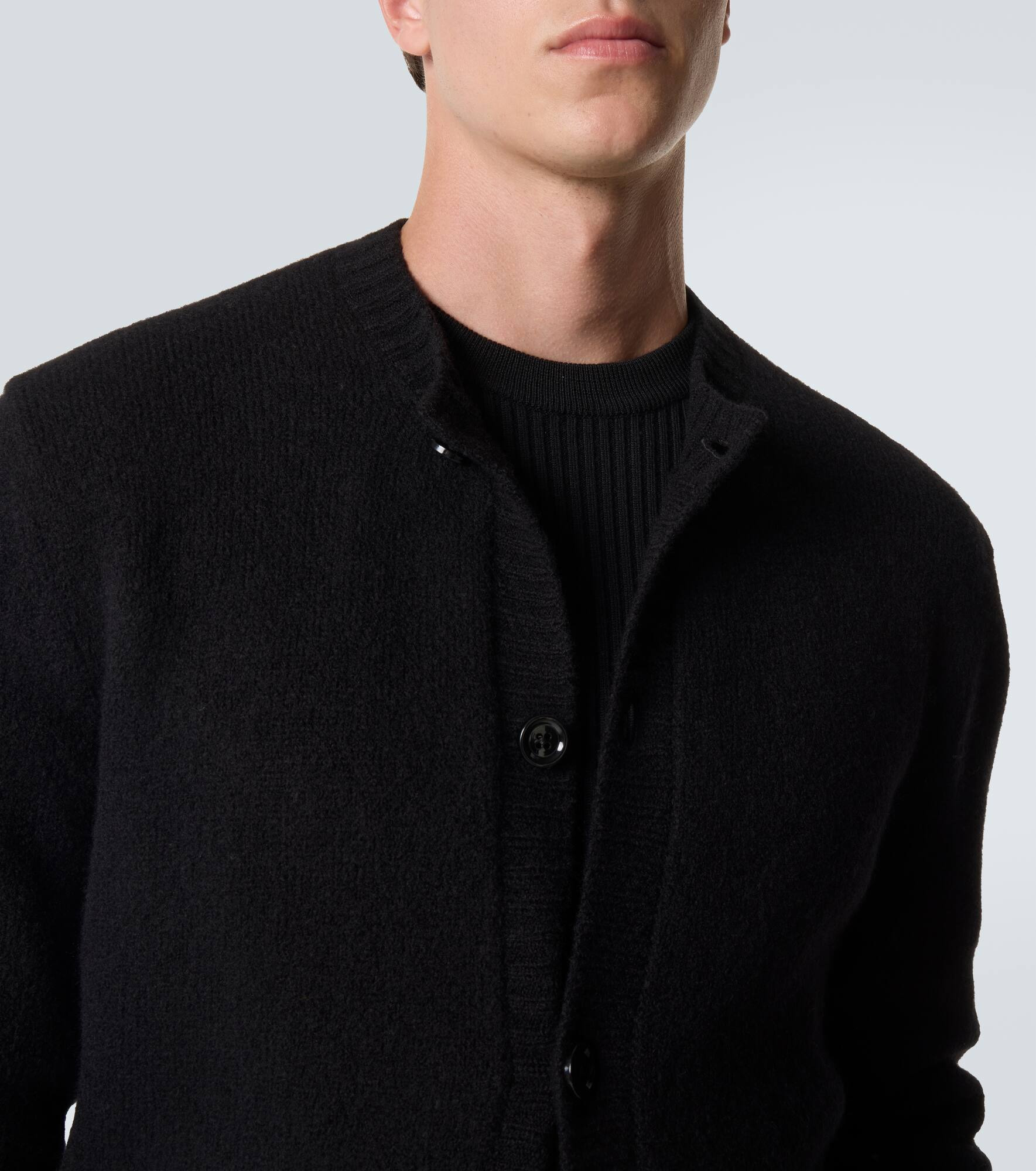 Wool-blend cardigan - 6