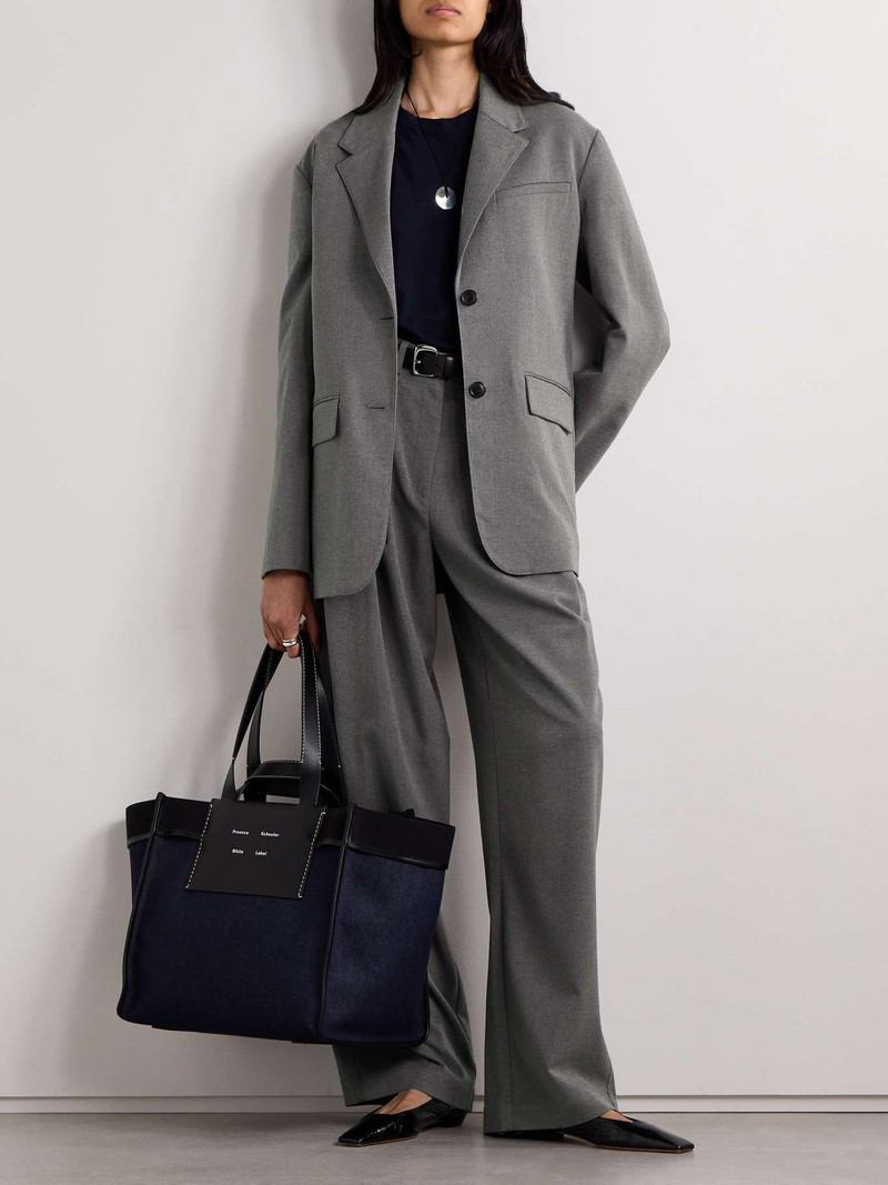 Proenza Schouler Lincoln belted flannel blazer outlook